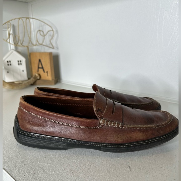 Tod’s Brown Classic Leather Penny Loafers Quiet Luxury Size 12 – Made in Italy - Picture 7 of 10